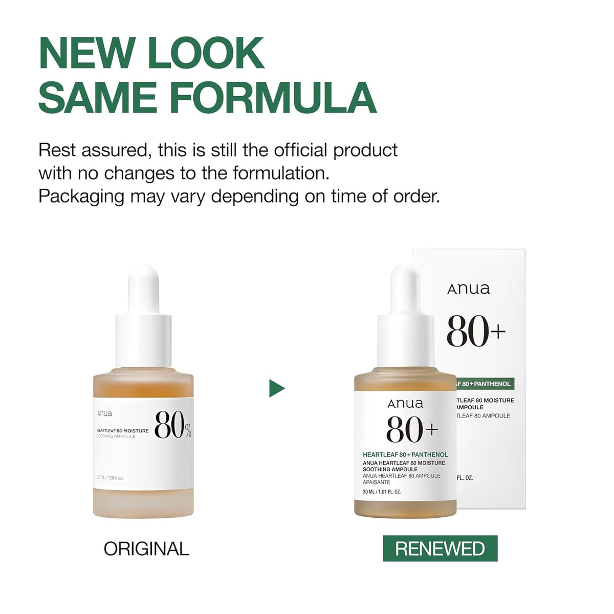 Anua Heartleaf 80% Soothing Ampoule Hydration Facial Serum