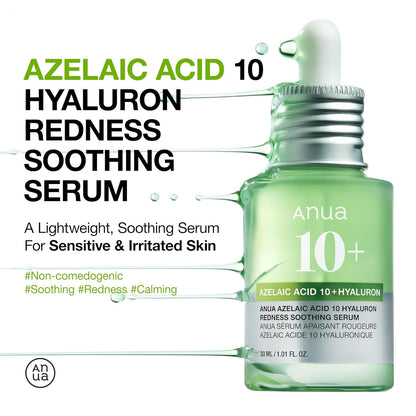 Anua Azelaic Acid 10% Hyaluron Redness Soothing Serum