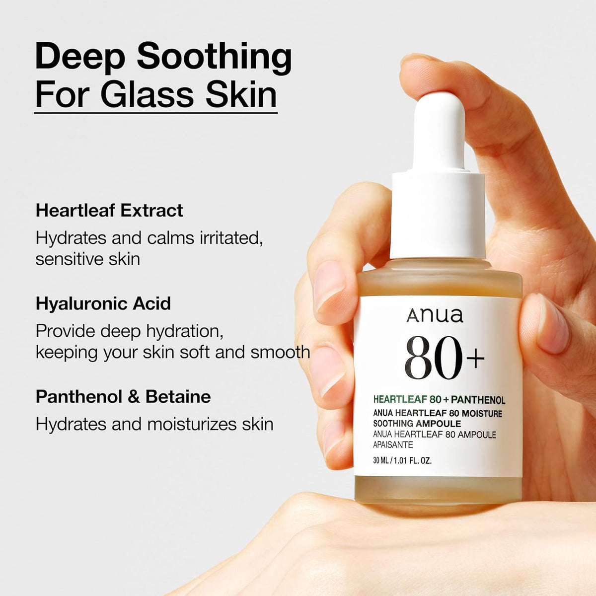 Anua Heartleaf 80% Soothing Ampoule Hydration Facial Serum