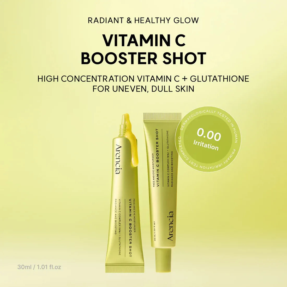 Arencia Vitamin C Booster Shot for Bright & Healthy Skin - Imported - 30ml